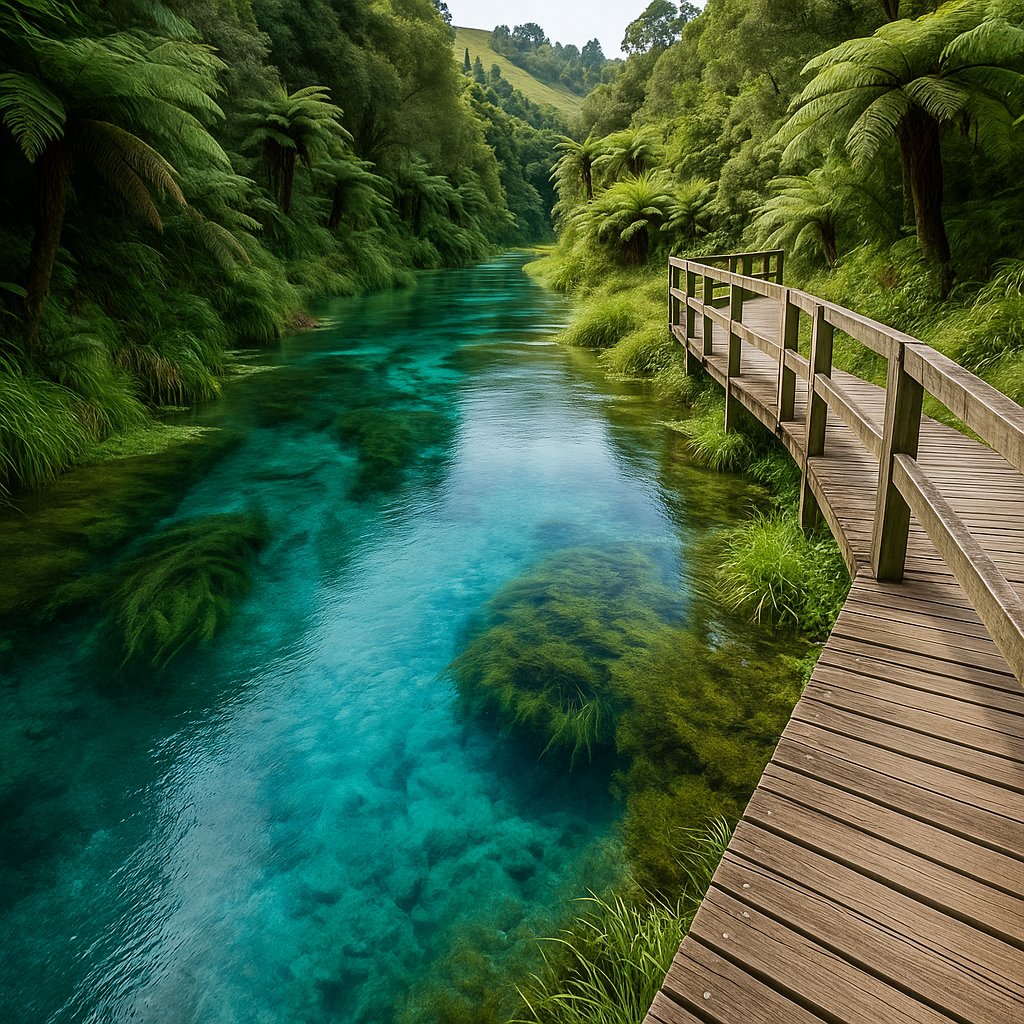 Crystal blue spring water