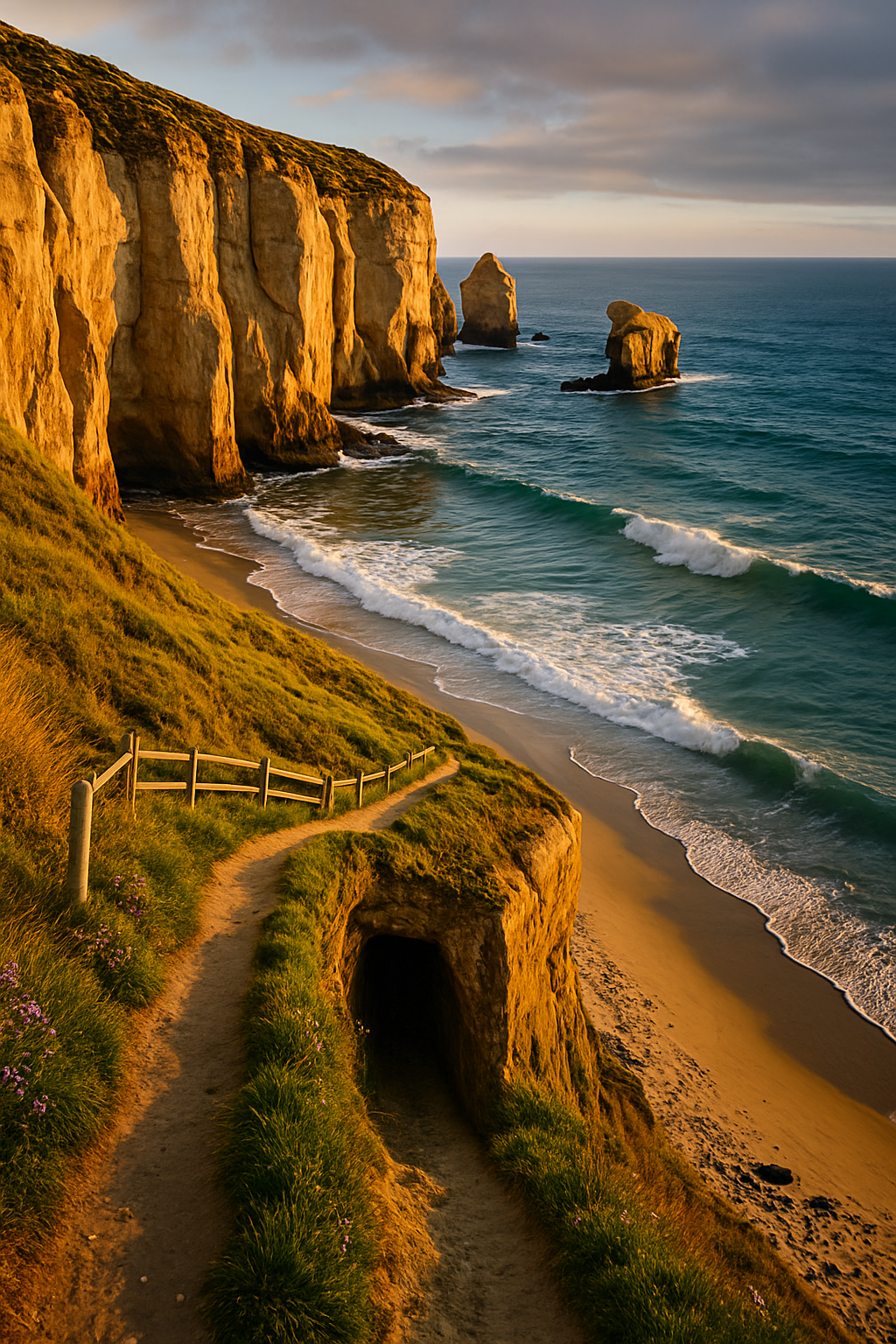 Wharariki Beach